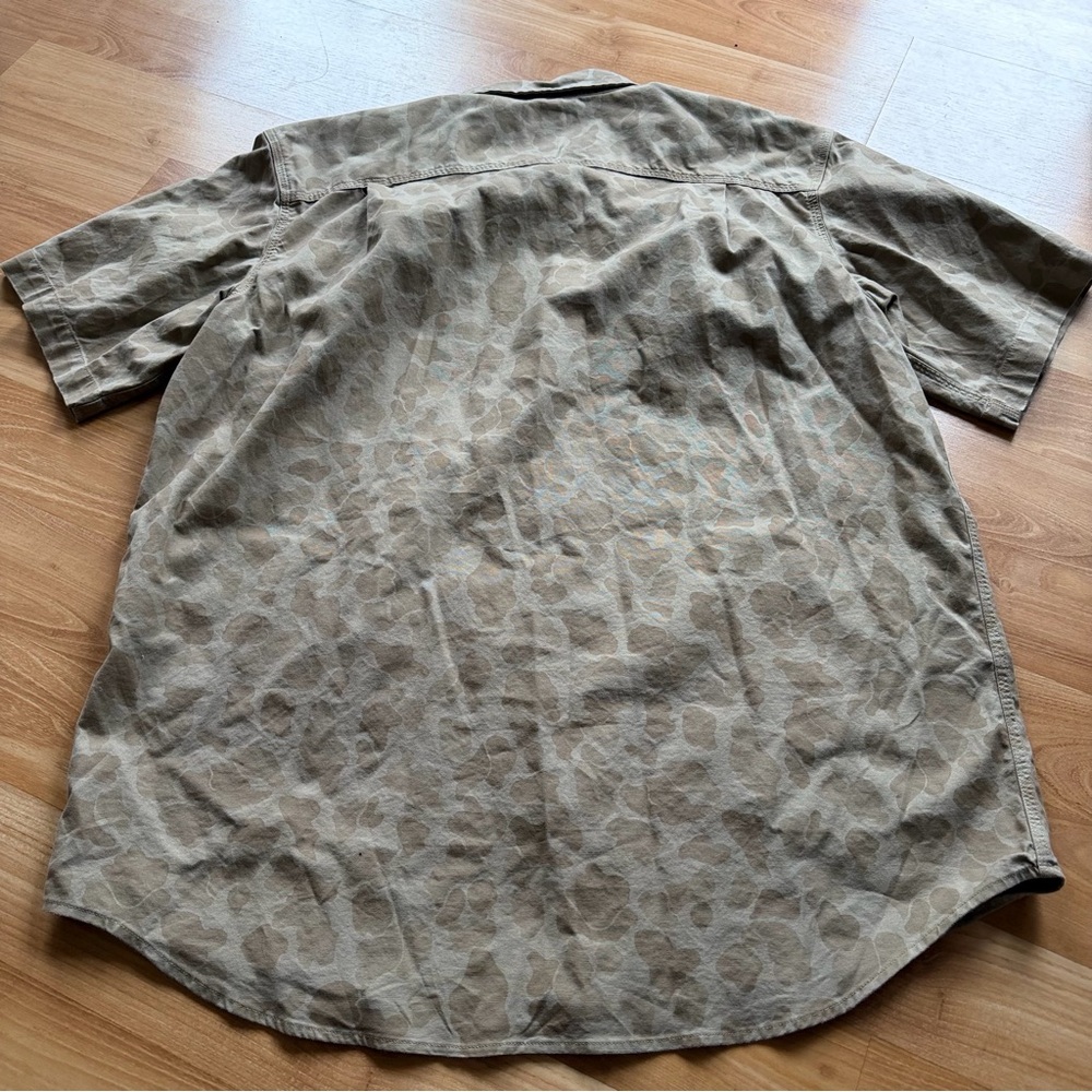 Carhartt men’s Rugged Flex short sleeve camo button down shirt XLT summer style - Picture 10 of 13